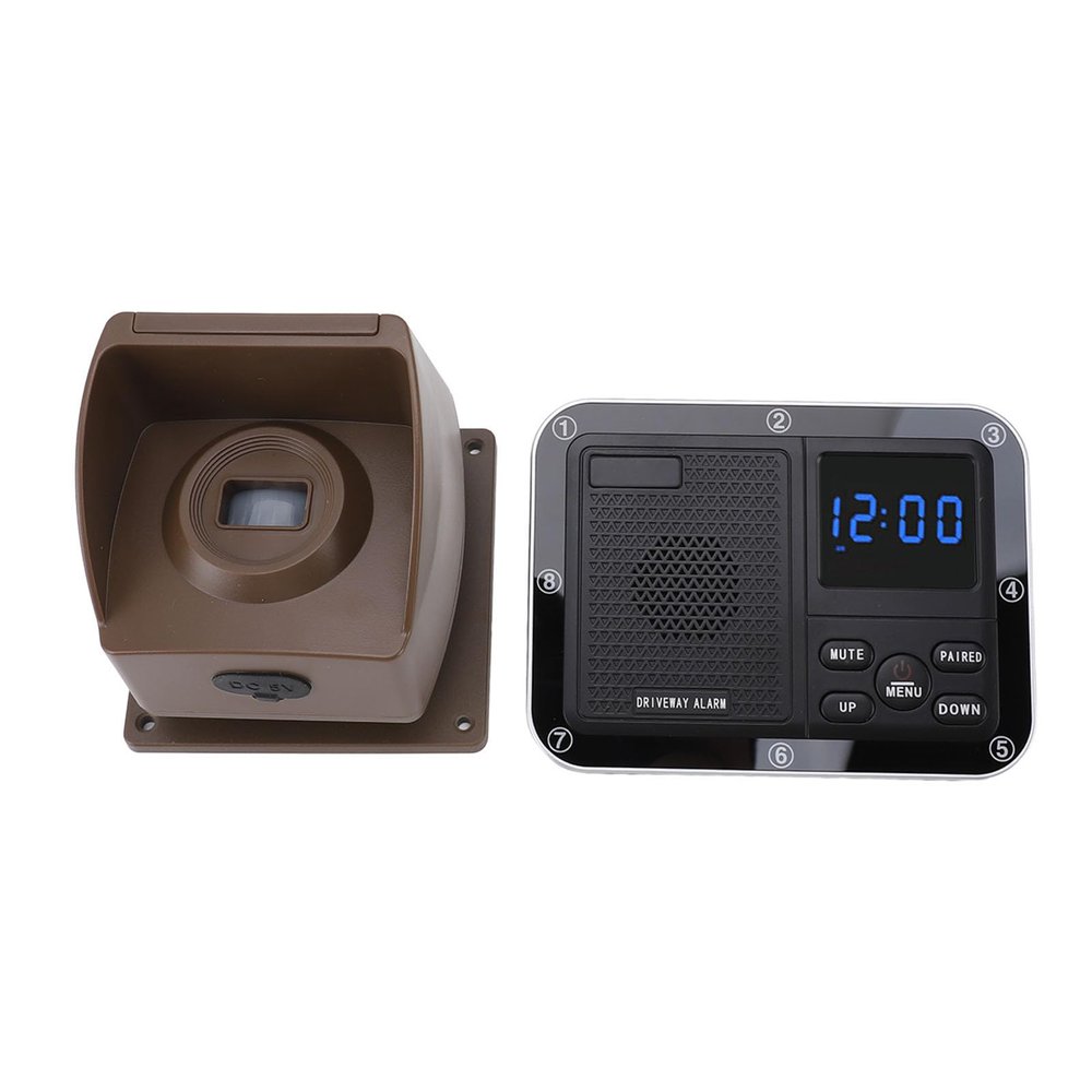 2624.7ft Long Range Solar Driveway Alarm, Solar Driveway Alarm, IP55 and Outdoor Driveway Alarms, Driveway Alert System