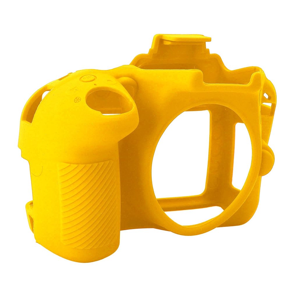 Acouto D3300 D3400 Silicone Camera Case Lightweight Protective Cover Skin, Washable, Long Lasting, Easy Grip for Daily Use, for Trustful Partner,Compatible,Soft Silicone (Yellow)