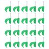 uxcell 50Pcs Cable Wire Clips, Nail in Cable Clips 20mm/0.79", Plastic Round Ethernet Cable Clips for Cable Management, Wall, Ethernet, TV, Construction, Indoor and Outdoor Use, Green view 1