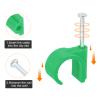 uxcell 50Pcs Cable Wire Clips, Nail in Cable Clips 20mm/0.79", Plastic Round Ethernet Cable Clips for Cable Management, Wall, Ethernet, TV, Construction, Indoor and Outdoor Use, Green view 4