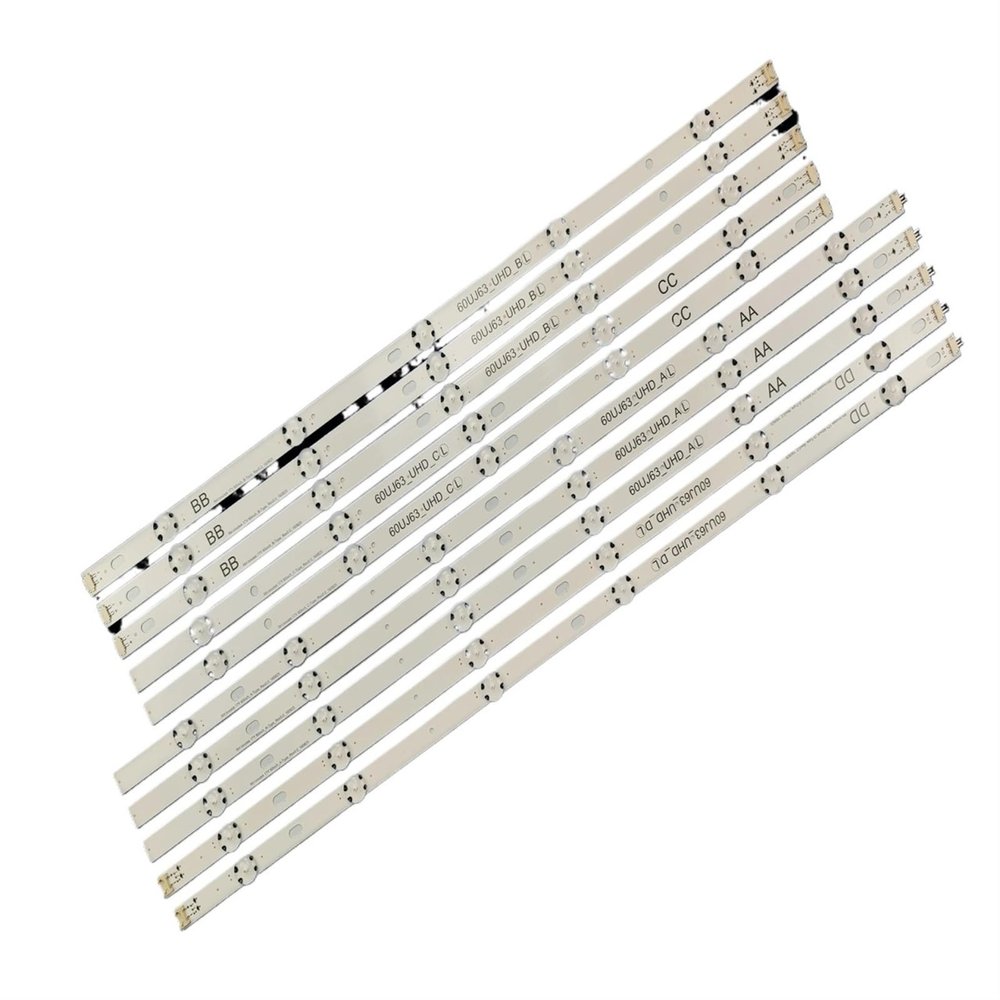 LTHKLMSQ 10pcs LED Backlight Strip Fit for LG 60inch 60UJ63 60UJ63_UHD_A 60UJ6300-UA 60UJ6050-UA 60UJ634V 60UJ6500 NC600DGE-AAFX3 AAFXC