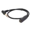 0.5M 1/4" Mono Right Angle Cable 6.35mm Male to Female Splitter Stereo Cable Microphone Adapter for DVD Players MP3 or MP4 Playback view 1