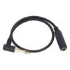 0.5M 1/4" Mono Right Angle Cable 6.35mm Male to Female Splitter Stereo Cable Microphone Adapter for DVD Players MP3 or MP4 Playback view 2