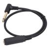 0.5M 1/4" Mono Right Angle Cable 6.35mm Male to Female Splitter Stereo Cable Microphone Adapter for DVD Players MP3 or MP4 Playback view 3