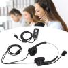 Vikye Wired Headset Hands-Free Noise Cancelling and Microphone with RJ9 Plug, Office Binaural Headset with USB Sound Card Compatible for Centers view 2