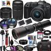 Canon EOS RP 4K Video Recording Mirrorless Camera w/Canon RF 24-50mm IS STM+EF 75-300mm f/4-5.6 III+500mm f/8 Preset Telephoto Lenses+Deluxe Accessory Bundle (Renewed) view 1