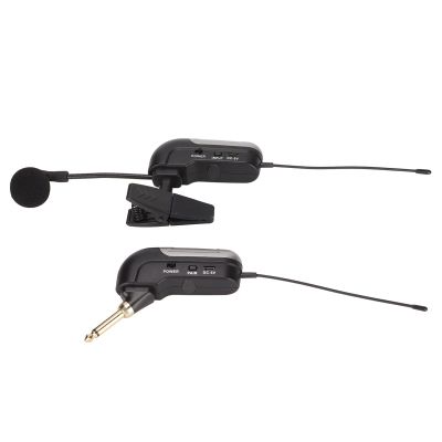 Vikye Pickup Instrument Microphone, UHF Clip Condenser Microphone, Auto Connect, Flexible Design, Instrument Microphone with 360 Rotatable Fixed Clip for