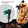 Vikye Pickup Instrument Microphone, UHF Clip Condenser Microphone, Auto Connect, Flexible Design, Instrument Microphone with 360 Rotatable Fixed Clip for view 4