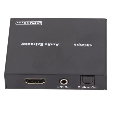 Audio Extractor Splitter, 18Gbps HD Multimedia Interface Sound Extractor 4K 2K@50 or 60Hz Sound Extractor Converter for DVI 1.0 and HDCP 2.2 (Plug