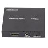 Audio Extractor Splitter, 18Gbps HD Multimedia Interface Sound Extractor 4K 2K@50 or 60Hz Sound Extractor Converter for DVI 1.0 and HDCP 2.2 (Plug view 1