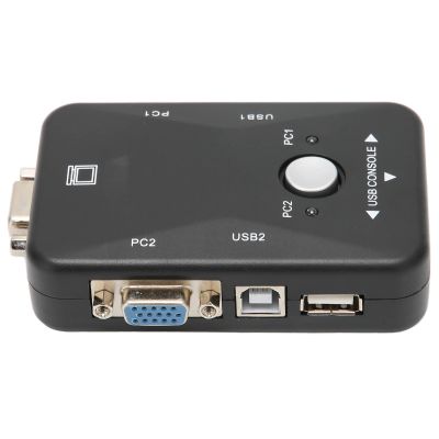 USB 2.0 KVM Switch, 2 Port USB KVM 1920x1440 Dual Monitor KVM 2 Ports for 98 98SE 2000 ME