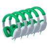 Avid AP-400 WonderEars Classroom Headphone with Microphone, TRRS, Green (20 Pack) view 1