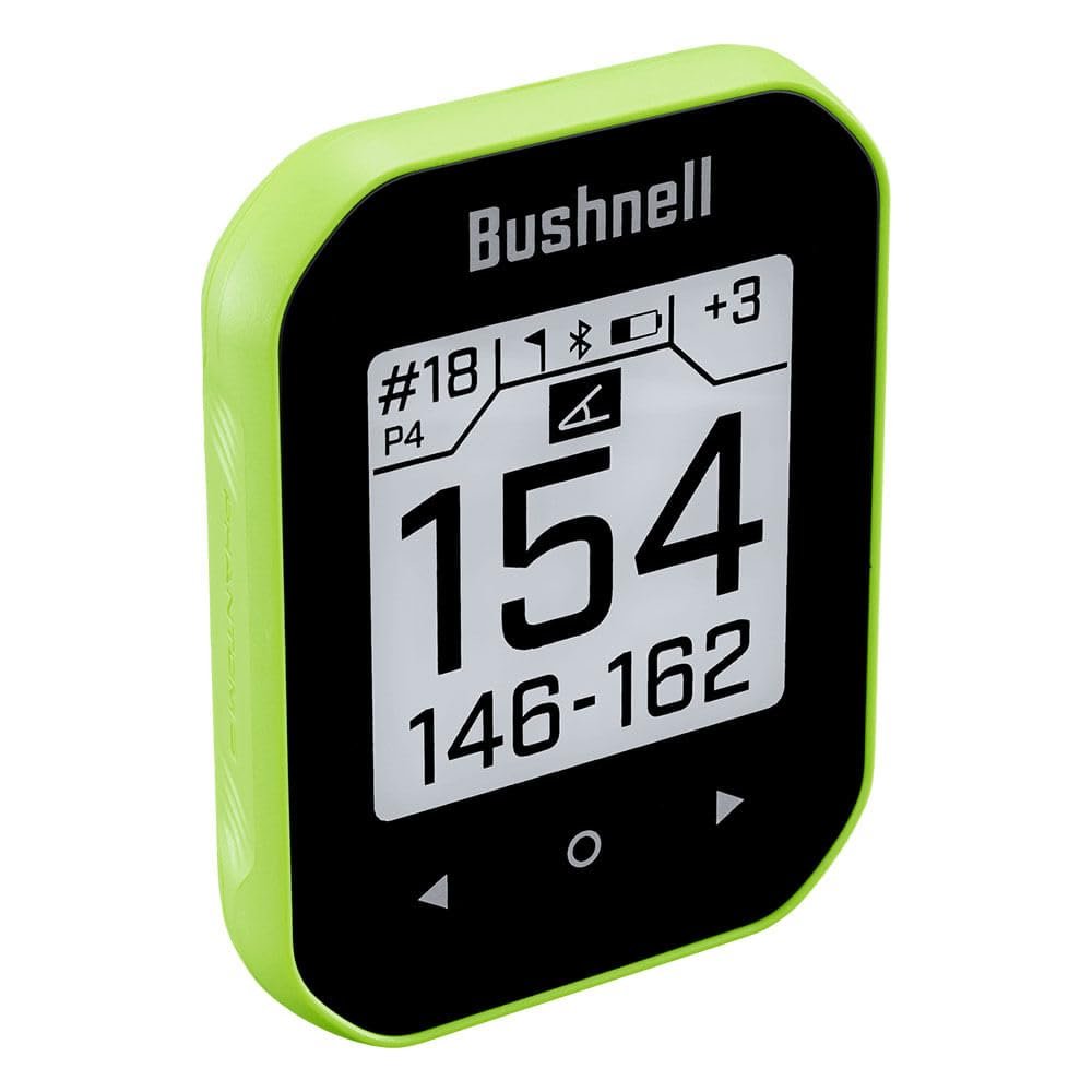 Bushnell Golf Phantom 3 Slope GPS Handheld Golf GPS with Slope-Adjusted Distances, Strong Magnet Cart Mount, 38,000+ Courses, Auto Hole Advance Neon Green