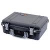 ColorCase Pelican 1500 Case Black - Medium Size Waterproof Case with Pick & Pluck Foam Set & Computer Lid Organizer - Silver Handles & Latches view 3