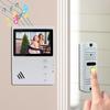 ANJIELO SMART Wired Video Apartment Intercom Door Phone Doorbell System,Handsfree Waterproof Outdoor Doorbell Indoor Monitor One Key Unlock for Home Villa view 4