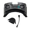 Coyktonty RGB Cooling Fan Face Cover for Meta Quest 3 VR Headset with Cooling Fan Facial Interface Radiator Rechargeable with RGB Shading and Breathable Fan (Black) view 2