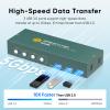 4K@60Hz HDMI KVM Switch for 4 Computers & 2 Monitors - 3 USB 3.0 Ports, Keyboard & Mouse Sharing, Printer/Scanner Support view 4
