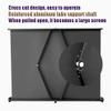 ZYXQQJ Table Top Projector Screen Manual Pull Down Movie Projection Screen 20" 30" 40" 50" Portable Mini Screen for Conference Hanging(16:9,20inch) view 3