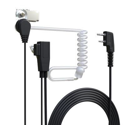 2 Pin K Acoustic Tube Headset Earpiece with Mic Compatible with Baofeng UV-5R Retevis H-777 RT21 RT22 Two-Way Radio Headsets and Microphones (1)