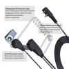 2 Pin K Acoustic Tube Headset Earpiece with Mic Compatible with Baofeng UV-5R Retevis H-777 RT21 RT22 Two-Way Radio Headsets and Microphones (1) view 4