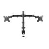 AVXANKTG DL-MS02 Desk Stand Full Motion 360 Degree Steel Dual Monitor Stand 10"-27" Clip Base Monitor Mount Arm Load 9.9kg view 1