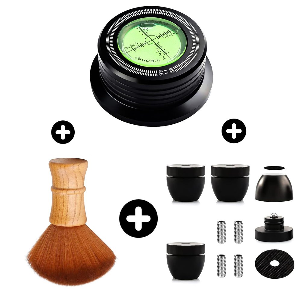 Bundle of Record Weight, Speaker Feet and Record Brush