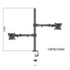 AVXANKTG (80cm) DL-T902-280II Full Motion Dual Monitor Desk Stand 10"-27" Clamp Grommet Hole Base PC Mount Foldable Arm 12kg(DL-T902-280II) view 2