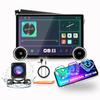 For Honda Civic 2012-2015 LHD Physical Display Knobs CarPlay/Android Auto Autoradio FM Radio Car Navigation Stereo Pad Player GPS 11.8" QLED Touch Screen BT WiFi 2 Din Headunit Tablet Octa Core 4G+64G view 1