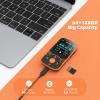 AGPTEK 64GB MP3 Player with Clip, Bluetooth 5.3 Lossless Sound with FM Radio, Voice Recorder for Sport Running, Supports up to 128GB TF Card, Orange view 3