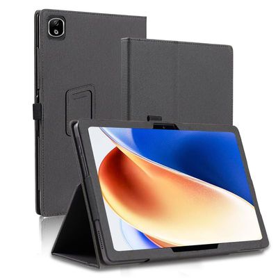 AIJAKO Tablet Case for DOOGEE T30E Android 14 Tablet 11 inch Tablet, Premium PU Leather Folio Folding Stand Protective Case Cover with Hand Strap Magnet for DOOGEE T30E, Black, T30EFG