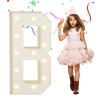 eufony Marquee Letters 4 Feet Tall, 4 FT Marquee Light Up Letters, Giant Light Up Letters 4FT for Birthday Party Baby Shower Gender Reveal Graduation Decorations, Letter B with LED Lights DIY Kit view 1