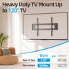 85 86 98 100 inch Heavy Duty TV Wall Mount for 55-120 inch Large TVs up to 220 LBS & 900x600mm Vesa, Ultra Slim Fixed TV Mount, Low-Profile TVS Bracket, 16" 24" 32" Wood Stud, Fit Most 65+ 75+ 120 TVs view 3