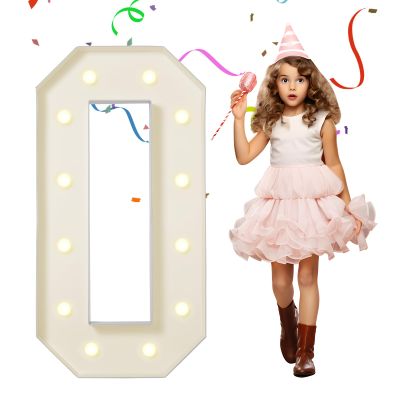 eufony Marquee Letters 4 Feet Tall, 4 FT Marquee Light Up Letters, Giant Light Up Letters 4FT for Birthday Party Baby Shower Gender Reveal Graduation Decorations, Letter O with LED Lights DIY Kit
