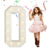 eufony Marquee Letters 4 Feet Tall, 4 FT Marquee Light Up Letters, Giant Light Up Letters 4FT for Birthday Party Baby Shower Gender Reveal Graduation Decorations, Letter O with LED Lights DIY Kit view 1