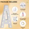 eufony Marquee Letters 4 Feet Tall, 4 FT Marquee Light Up Letters, Giant Light Up Letters 4FT for Birthday Party Baby Shower Gender Reveal Graduation Decorations, Letter L with LED Lights DIY Kit view 2