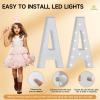 eufony Marquee Letters 4 Feet Tall, 4 FT Marquee Light Up Letters, Giant Light Up Letters 4FT for Birthday Party Baby Shower Gender Reveal Graduation Decorations, Letter L with LED Lights DIY Kit view 4