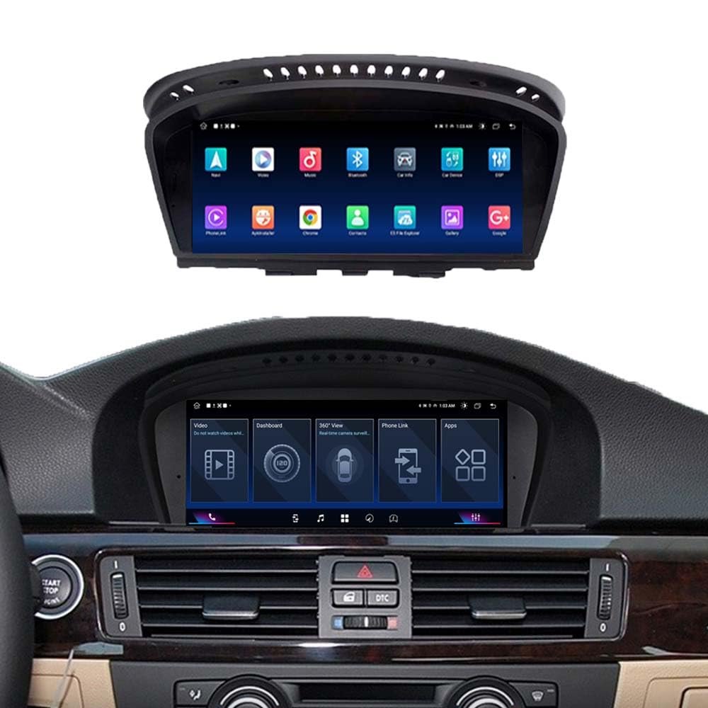 8.8 Android 12 Touchscreen Android Auto for BMW 3/5/6 Series E60/E61/E63/E64/E90/E91/E92/E93 Wireless CarPlay Screen Display Retrofit Multimedia Car Radio Stereo Receiver with CIC System-4 Pin