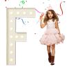 eufony Marquee Letters 4 Feet Tall, 4 FT Marquee Light Up Letters, Giant Light Up Letters 4FT for Birthday Party Baby Shower Gender Reveal Graduation Decorations, Letter F with LED Lights DIY Kit view 1
