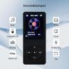 MP3 Player 64GB with Speaker Earphone Portable HiFi Lossless Sound MP3 Mini Music Player Voice Recorder E-Book HD Screen 1.8 inch Black Support up to 128GB view 2