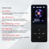 MP3 Player 64GB with Speaker Earphone Portable HiFi Lossless Sound MP3 Mini Music Player Voice Recorder E-Book HD Screen 1.8 inch Black Support up to 128GB view 3