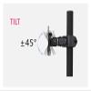 AVXANKTG DL-M050 Steel 17"-27" Tilt Swivel Single Monitor Desk Stand Grommet Clip Base Computer Desk Mount Bracket view 3