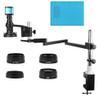 ZTBH Microscope Accessories Kit 48MP 4K HDMI USB Video Microscope Camera 200X Zoom Monocular C Mount Objective Lens with Articulating Arm Clamp Stand for PCB Repair Microscope Slides view 1
