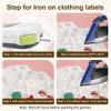 Fimax Tze FA231 Tze FA3 Compatible Fabric Iron-on Clothing Label Replace for Brother P Touch Fabric Tape 12mm 0.47'' for PT-D210 PT-D400 PT-H100 PT-D200 (2PK Black on White+2PK Navy Blue on White) view 4