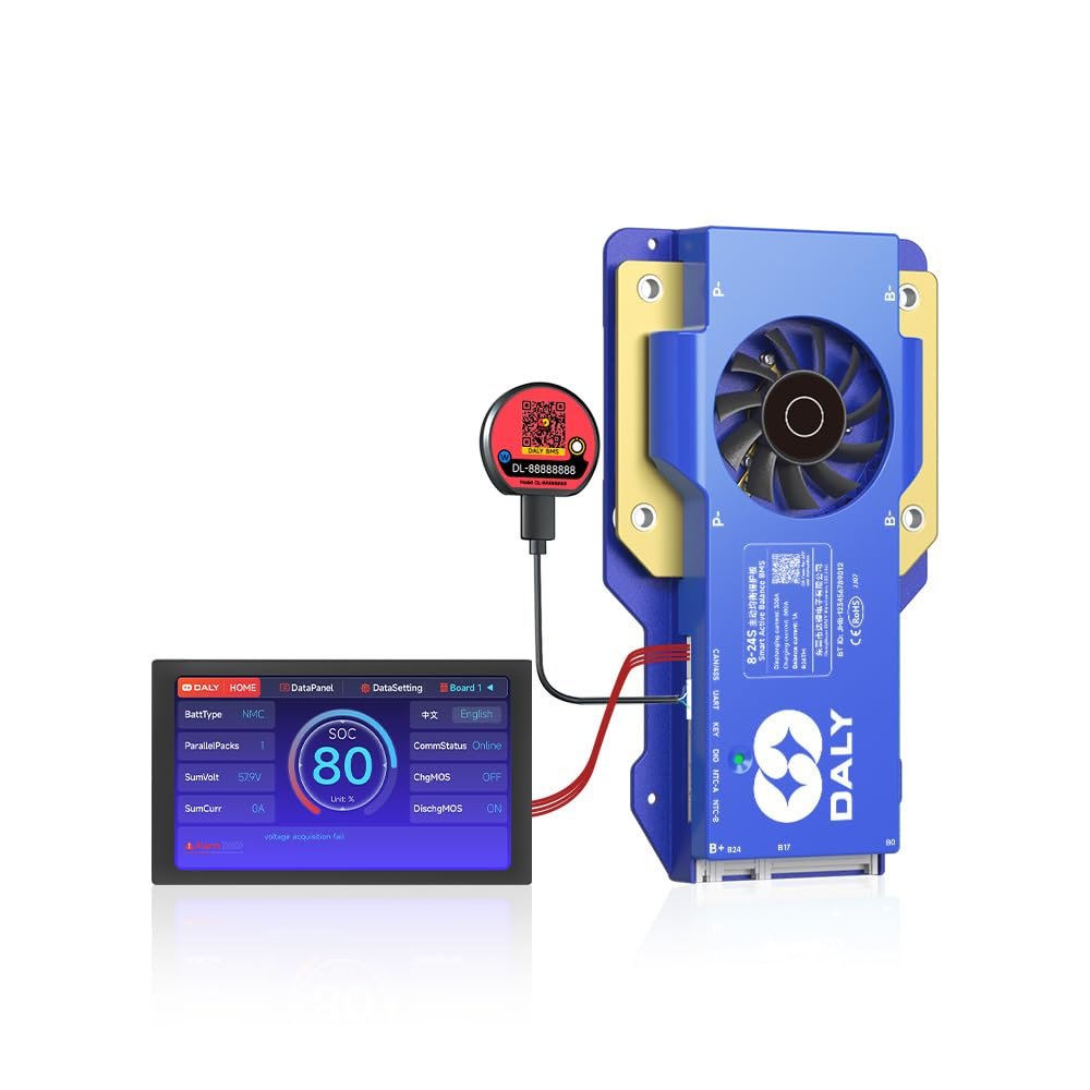 100BALANCE 300A 8-24S Smart Active Balance CAN BMS + WiFi Module +4.3inch Touch LCD Display Set