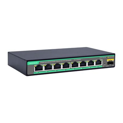 LINOVISION 2.5G Cloud Managed PoE Switch with 10G SFP Uplink, PoE Budget 130W, IEEE802.3af/at, 2.5G High Speed Network for Online Gaming, WiFi 6 AP, Office