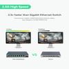 LINOVISION 2.5G Cloud Managed PoE Switch with 10G SFP Uplink, PoE Budget 130W, IEEE802.3af/at, 2.5G High Speed Network for Online Gaming, WiFi 6 AP, Office view 4