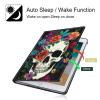 BPQOJB for iPad Air 13 inch Case 2024 M2 with Adjustable Stand & Auto Wake/Sleep Smart Protect Cover Case for iPad Air 13 inch 2024 - Cute Skull Flower view 3