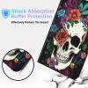 BPQOJB for iPad Air 13 inch Case 2024 M2 with Adjustable Stand & Auto Wake/Sleep Smart Protect Cover Case for iPad Air 13 inch 2024 - Cute Skull Flower view 4