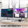Kado Dual Monitor Setup - 2-Pack 24" Curved 1500R 1920x1080 Computer Monitor 75Hz VESA Mount HDMI Office Gaming Built-in Speakers (C24 Dual Series) view 2