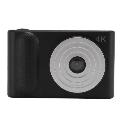4K Digital Camera, 48MP HD Micro SLR Camera with 16X Dightal Zoom, 2.4 Inch TFT Screen Compact Small Camera for Travel Photography Vlogging (Black)